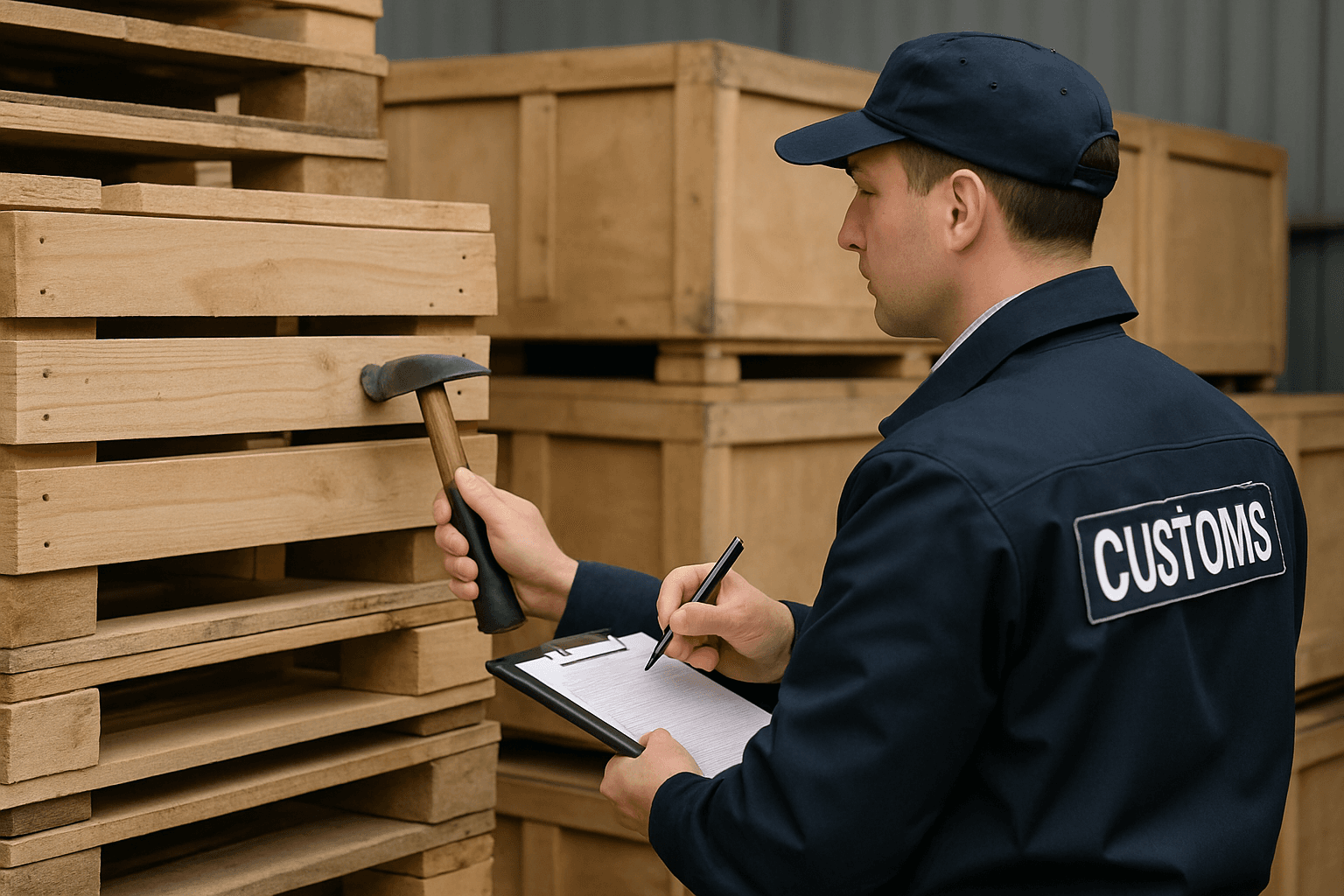 Nouvelle procédure pour le contrôle des emballages en bois aux douanes