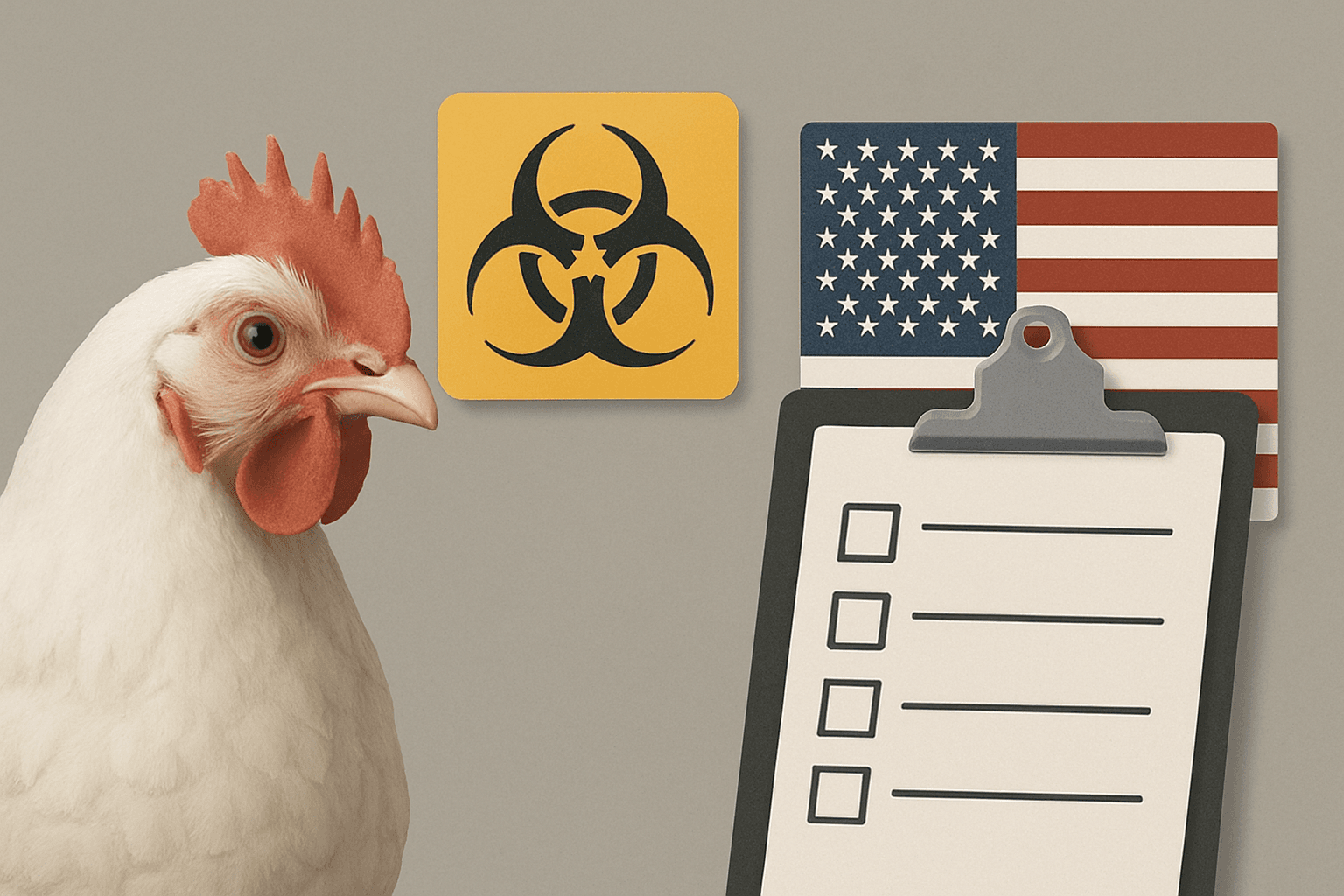 Mesures renforcées sur les importations de volailles en provenance de zones aux États-Unis en raison de la grippe aviaire
