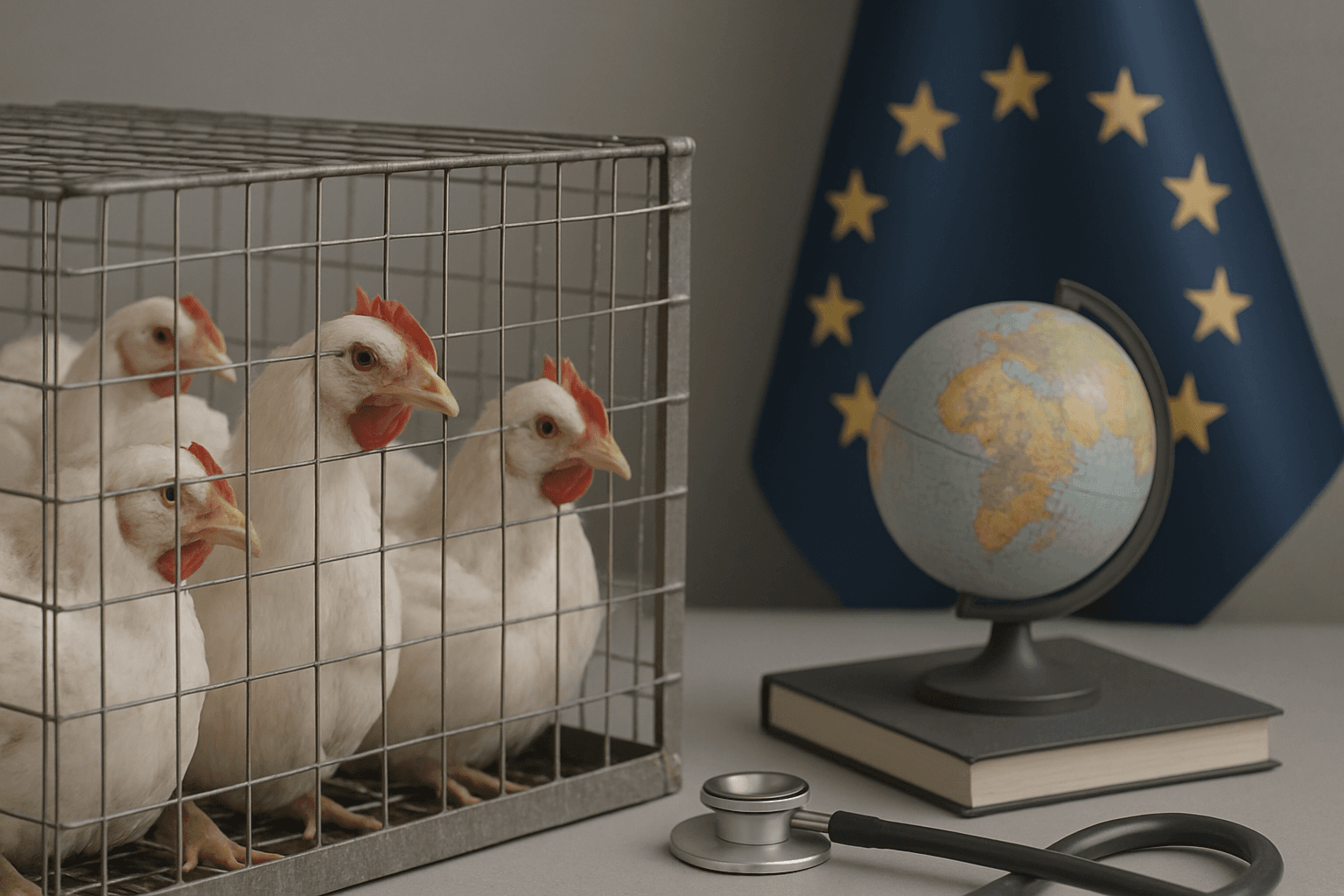 Suspension des importations de volailles en provenance de zones touchées au Canada, Royaume-Uni et États-Unis pour cause d'influenza aviaire